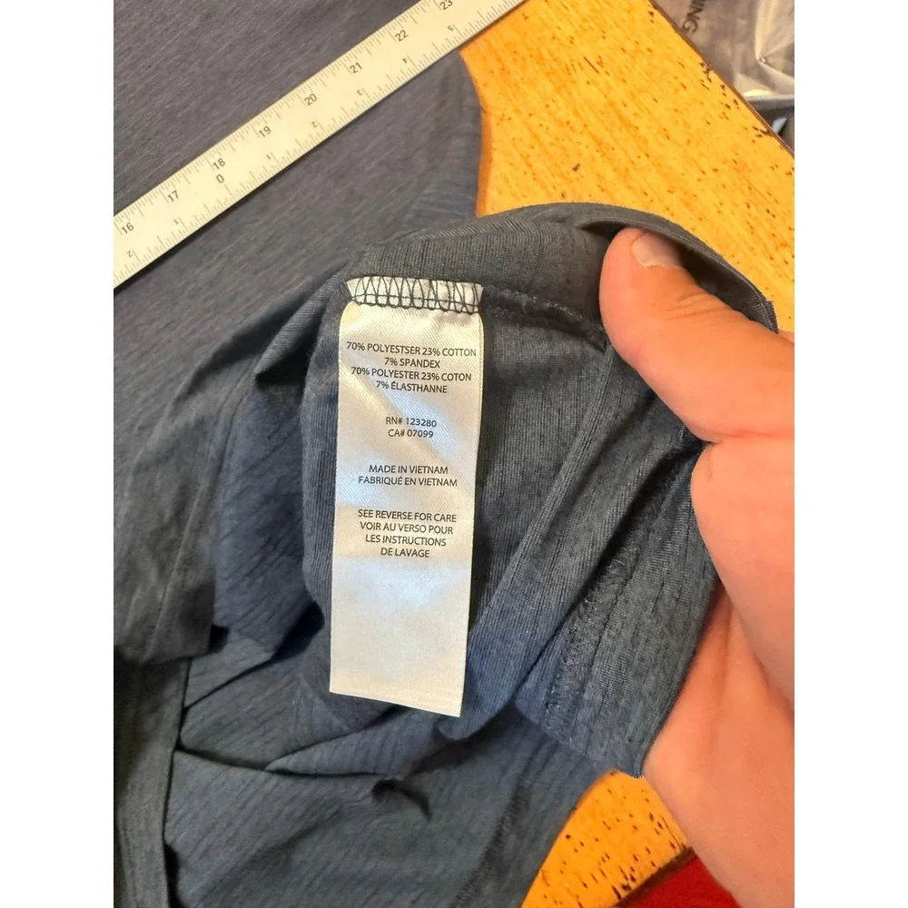 Spanish Oaks • TravisMathew 1/4 Zip Pullover Size L Heather Blue Golf Shirt